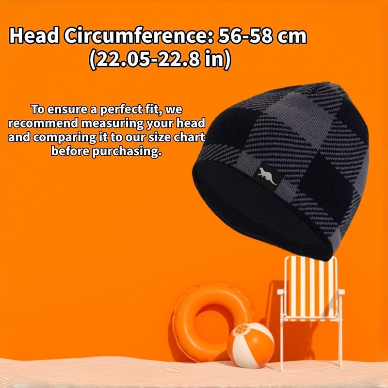 OTTER 100% Waterproof Windproof Beanie Hat - Fleece Lined Skull Cap for Men & Women Warm Winter Knit Cap for Hiking, Skiing. - Image 3